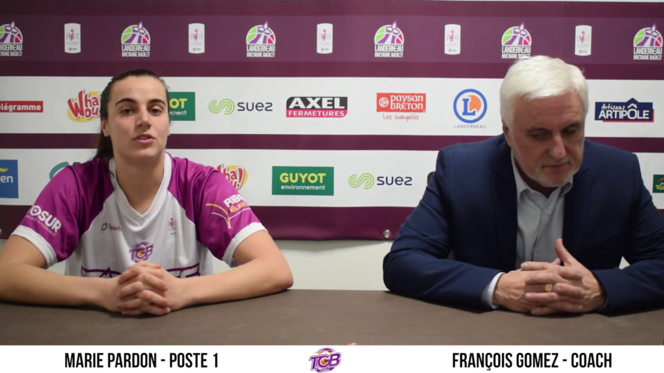 LFB Conférence de presse après Landerneau Bretagne Basket Tarbes